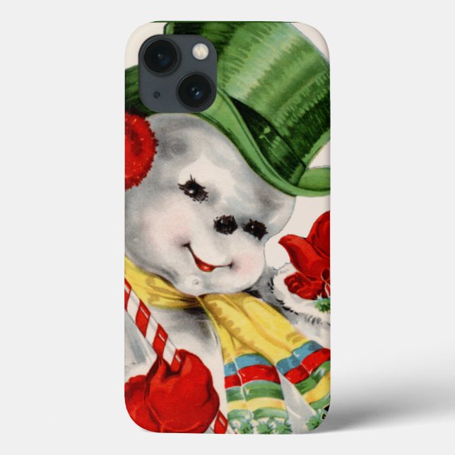 Retrô de Natal - telefone celular duro com X (Verso)