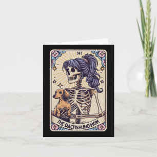 Retro Divertido O Cartão Tarot Da Mamãe Dachshund