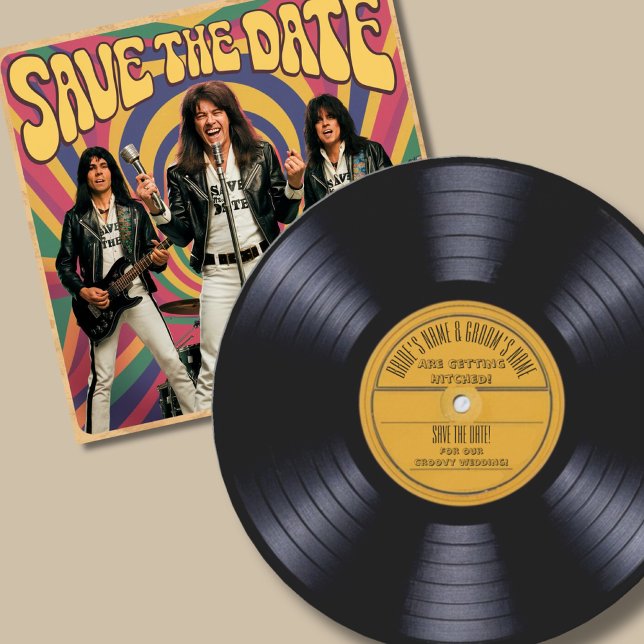 Retro em forma de convite de casamento com forma d (Criador carregado)