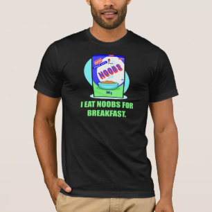 Retro eu como Noobs para t-shirt do pequeno almoç