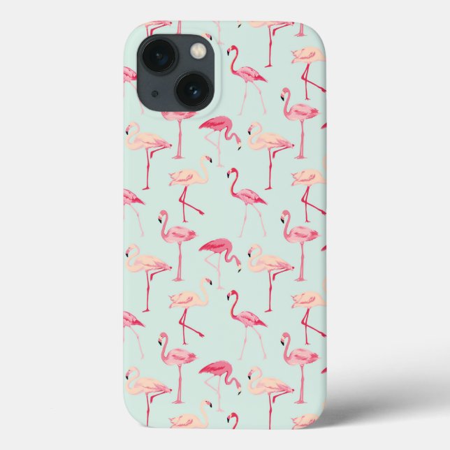 Retro Flamingo Pattern (Verso)