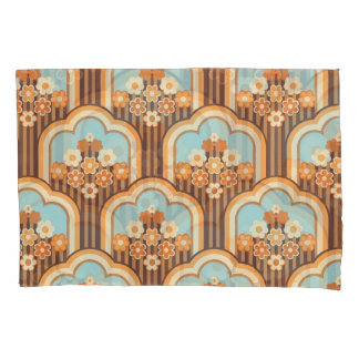 Retro Floral: 70s Revival de Papel de Carteira