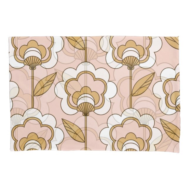 Retro-floral: padrão de vinheta sem costura. (Frente)