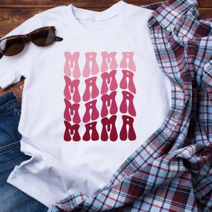 Retro Font Mama Camiseta básica feminina