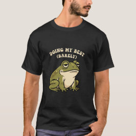 Retro Frog Barely Trying Men’s Graphic T-Shirt
