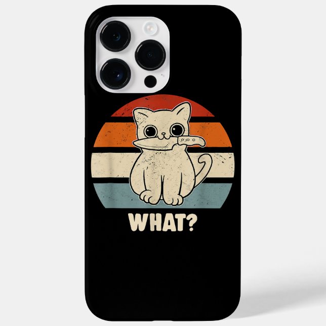 Retro Gato Faca O Que Meow Kitty Gatos Divertidos  (Verso)