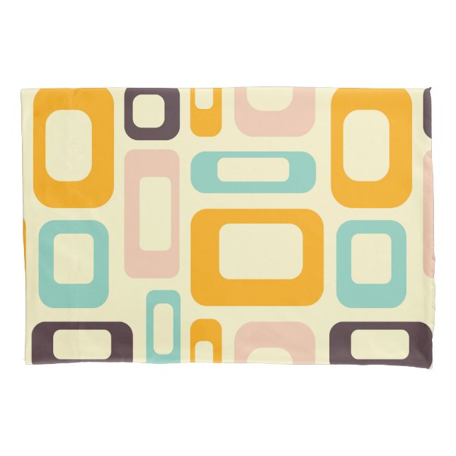 Retro geometric pattern in light beige background (Frente-Esquerda)