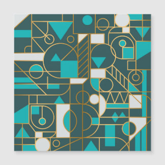Retro Geométrico: Trabalho de arte minimalista.