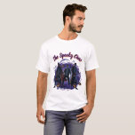Retro Graphic Horror Group The Spooky Crew T-Shirt<br><div class="desc">Embrace the thrill of the night with "The Spooky Crew, " a high-energy graphic design perfect for those who celebrate Halloween with their inner circle. This striking visual features a squad of mysterious figures framed by haunting purple mist and glowing jack-o'-lanterns, blending a modern comic book aesthetic with classic horror...</div>