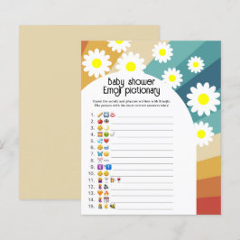 Retro Groovy - chá de fraldas do jogo Emoji