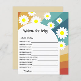 Retro Groovy - Desejos para bebê