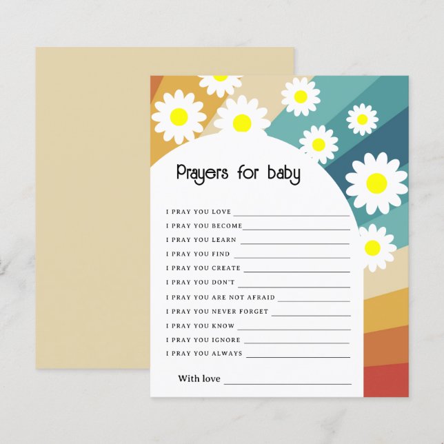 Retro Groovy - Orações para o bebê (Frente/Verso)