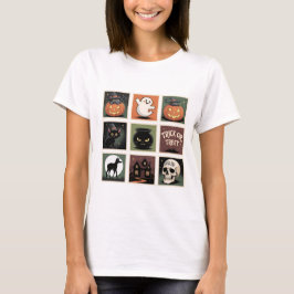 Retro Halloween Stamp Collection T-Shirt