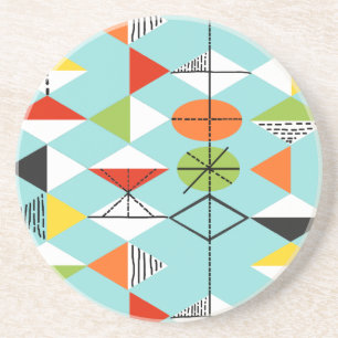 Retro Harlequin - Porta copos Sandstone