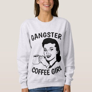 RETRO HOUSEWIFE Funny Café T-shirts GANGSTER