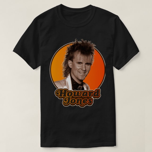 Retro Howard Jones Homenageia T-Shirt Clássico (Frente do Design)