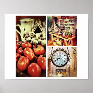 Retro Kitchen Picture Poster