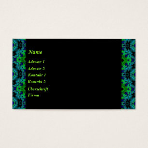 Retro margaridas em verde azul preto