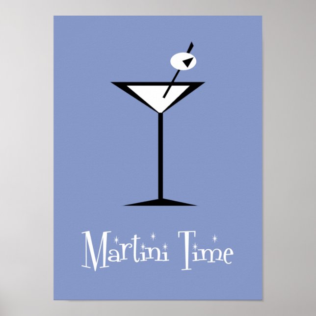 Retro Martini Poster (Frente)