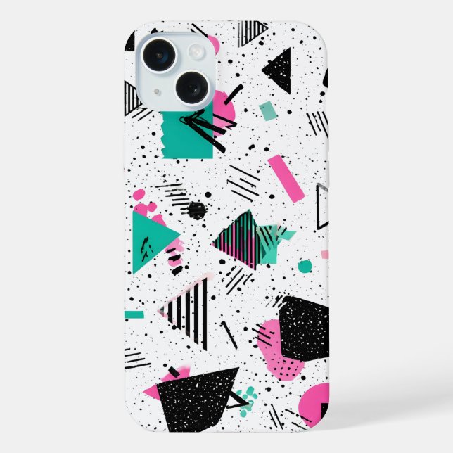 Retro Memphis Geometric Pattern (Verso)