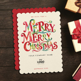 Retrô - Merda Natal - Logotipo da Empresa Vermelha