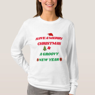 RETRO MERRY NATMAS E CAMISA DE ANO NOVO