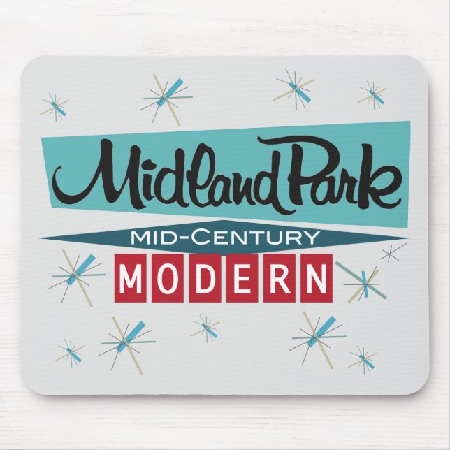 Retro Modern 1958 Mousepad (Frente)