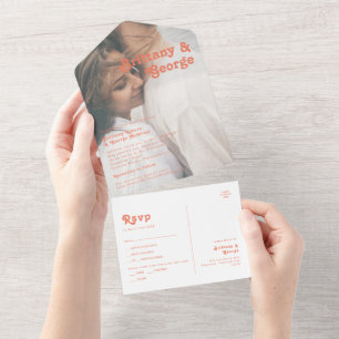 Retro Moderno   Fed Photo Seal e Send de Coral
