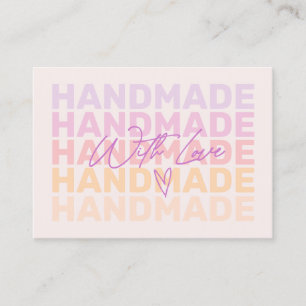 Retro moderno Obrigado Pequeno Cartão de visita