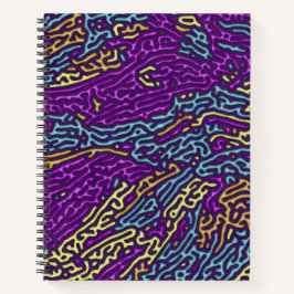 Retro Neon Maze Pattern - Estético Arcade