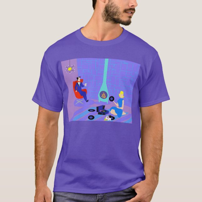 Retro nivelando em casa o t-shirt (Frente)