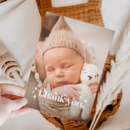 Retro Obrigado Sobrepor Anúncio de Nascimento de F