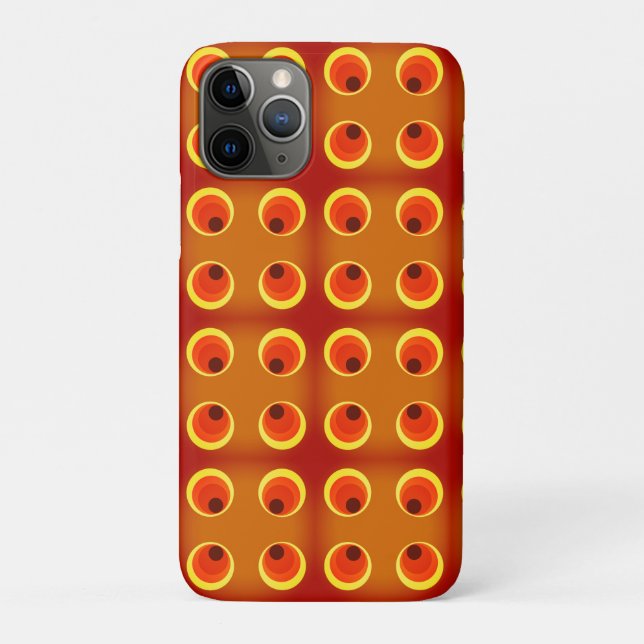 retro orange 1970 Case-Mate capas de iphone (Verso)