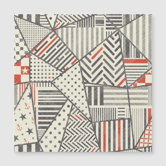 Retro Patch: Abstrato Geométrico Design (Frente)