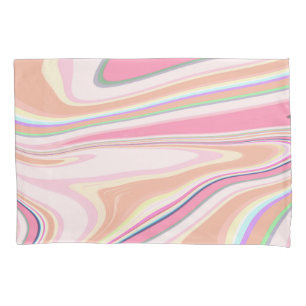 Retro Pink Swirl Liquid Painting Aesthetic Design