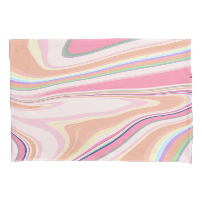 Retro Pink Swirl Liquid Painting Aesthetic Design (Frente)