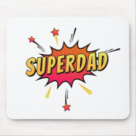 Retro-Pop de BD Simples Superdad | Mouse Pad