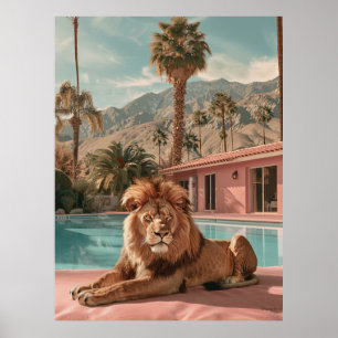 Retro Poster do Deserto de Palma da Califórnia nos