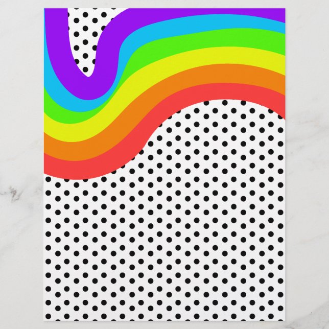 Retro PRÊMIO arco-íris WINNER Letterhead (Frente)