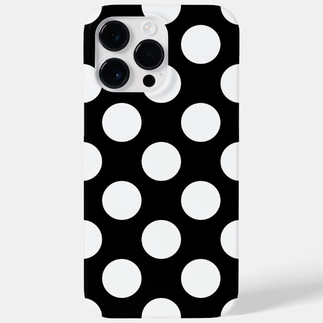 Retro Preto e Branco com Bolinhas (Verso)