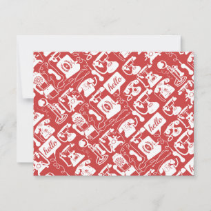 Retro qualquer padrão de telefone colorido