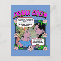 Retro Romance - Drama Queen - Cartão postal