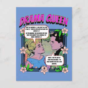 Retro Romance - Drama Queen - Cartão postal