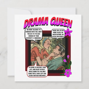 Retro Romance - Drama Queen - Cartão Saudável