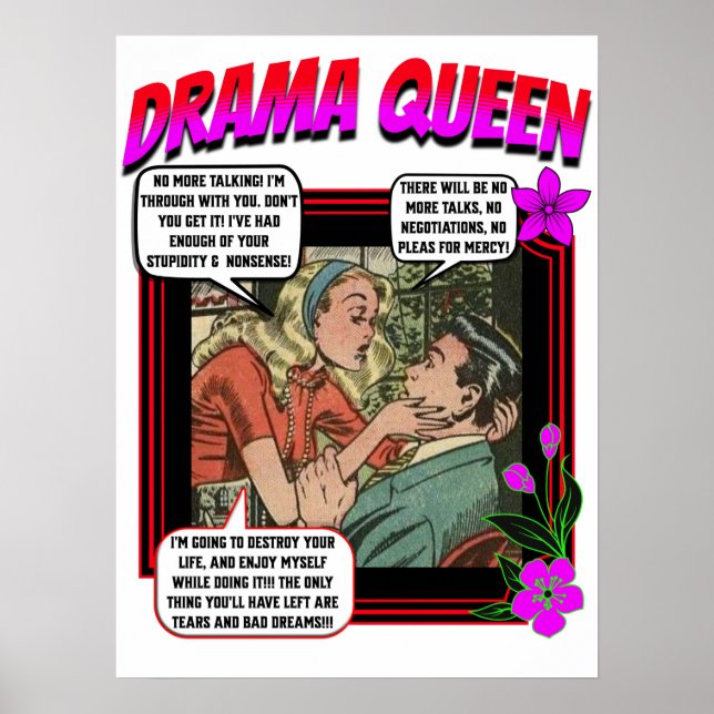 Retro Romance - Rainha Drama - Poster (Frente)