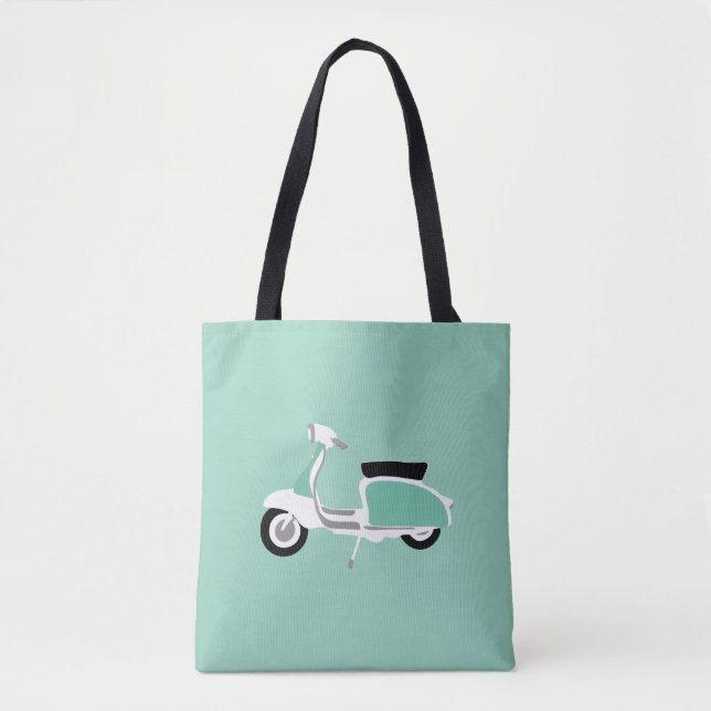 Retro Scooter Tote Bag (Frente)