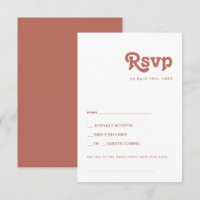 Retro Simples | Cartão RSVP de Solicitação de Músi
