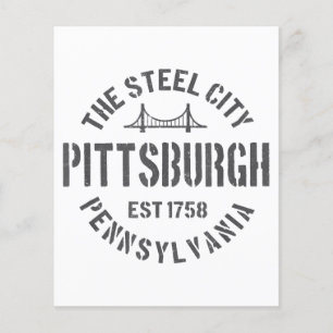 Retro Steel City Pittsburgh Pensilvânia Yinz