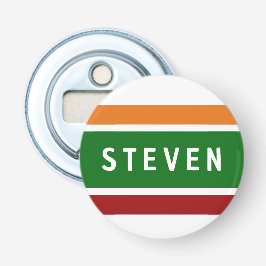 Retro Striped Golf Dad First Name Weekend Scramble