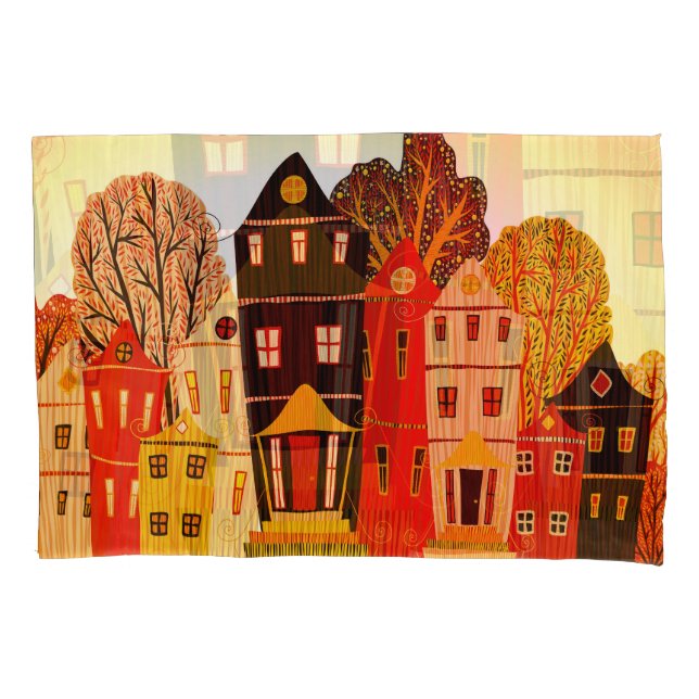 Retro Sweet Home Poster: Casas de Cartoon (Frente)